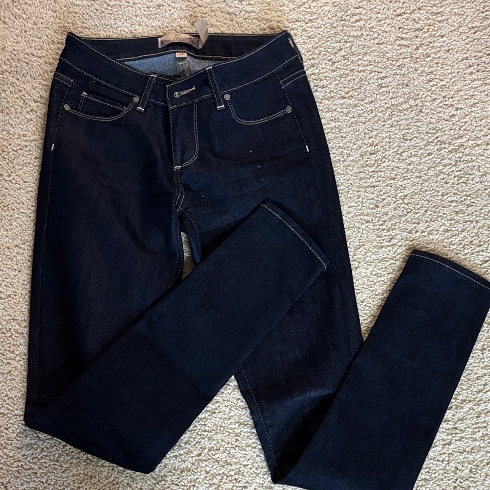 PAIGE Midnight Blue Skinny Jeans